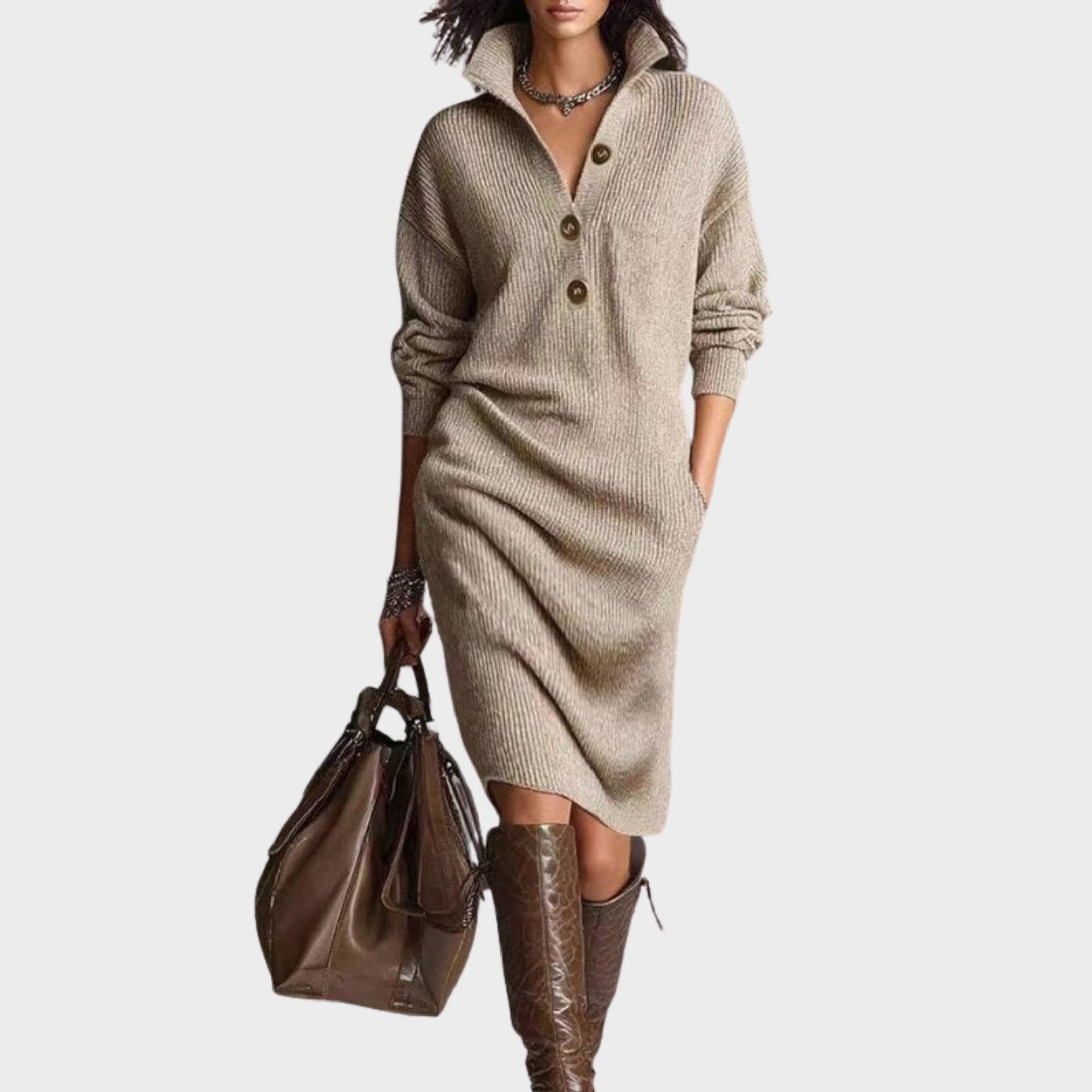 Carmen | Warm Knit Dress, Elegant and Comfortable